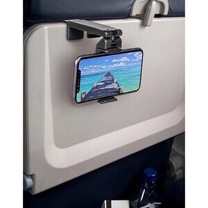 Universal Airplane Seat Phone Stand Multi-Directional Dual 360 Degree Holder NEW
